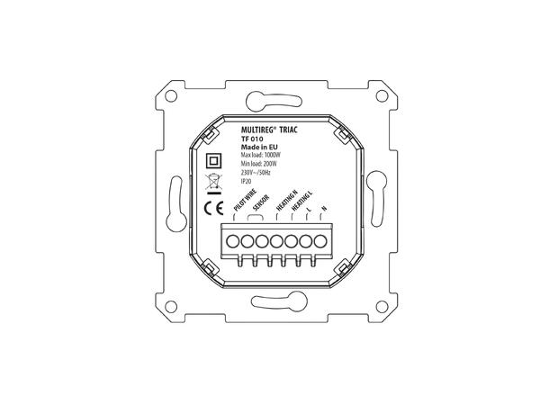 Multireg Triac  1000W - RAL9010 Hvit  RAL 9010